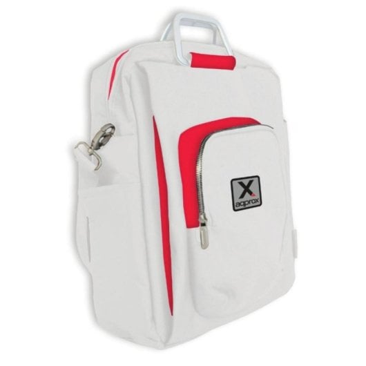 Maletín Approx appNBST15x Weiß/Rot Nylon 15.6 Zoll 1,25kg Multi-Kompartimente