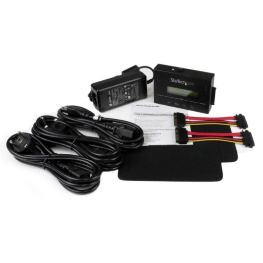 Duplicador de Disco Duro StarTech SATDUP11 SATA 1:1, LCD, Aluminio, Velocidad 14GB/min, 4TB