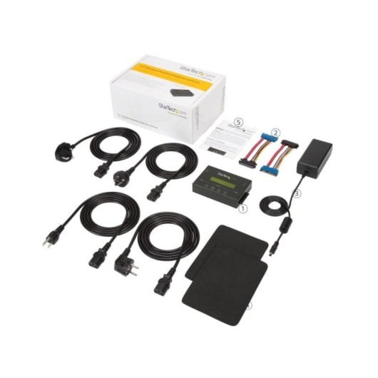 Duplicador de Disco Duro StarTech SATDUP11 SATA 1:1, LCD, Aluminio, Velocidad 14GB/min, 4TB