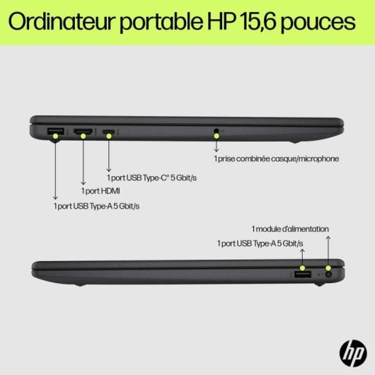 Ordinateur portable HP 15-fd0122nf 15,6" Intel Core i5 16Go 1To SSD Windows 11 Famille