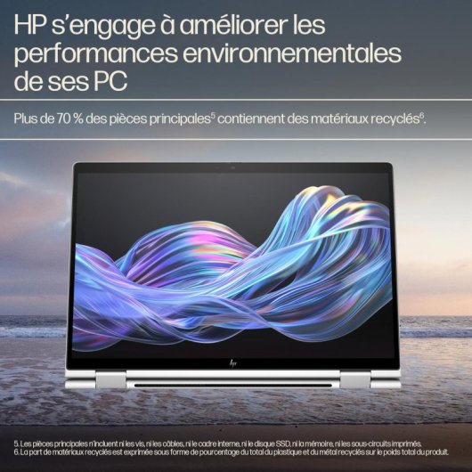Portable HP EliteBook X Flip G1i 14" Intel AI/1TB SSD/Windows 11 Pro/Sécurité Wolf Pro