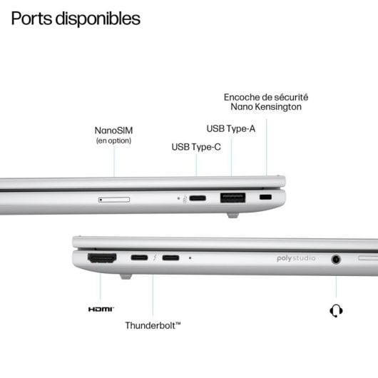 HP EliteBook 8 G1i 13" Intel Core Ultra 7 32GB 1TB SSD Windows 11 Pro Argent