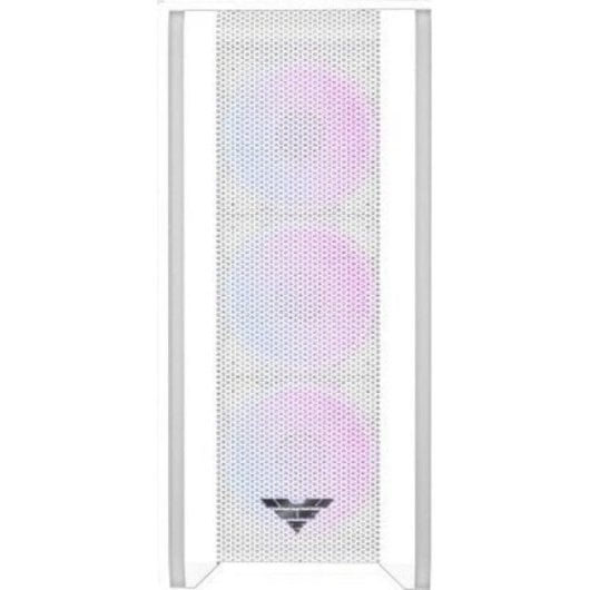 Caja PC PREYON Nest Windy+ Blanca 4 Ventiladores ARGB Mesh USB-C Vidrio Templado