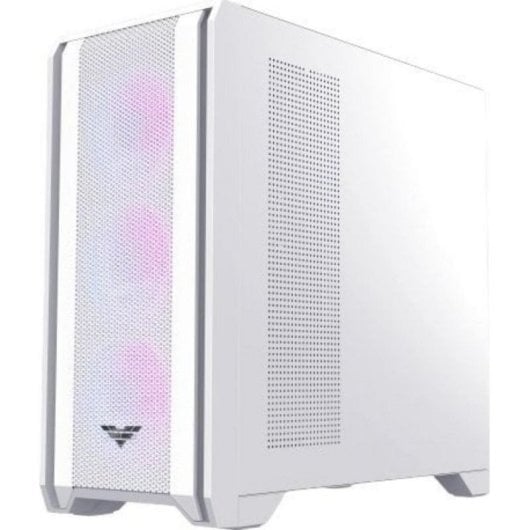 Caja PC PREYON Nest Windy+ Blanca 4 Ventiladores ARGB Mesh USB-C Vidrio Templado