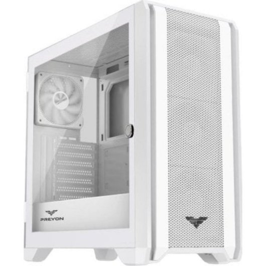 Caja PC Preyon Nest Windy Blanca ARGB 4 Ventiladores ATX Vidrio Templado PWM USB-C