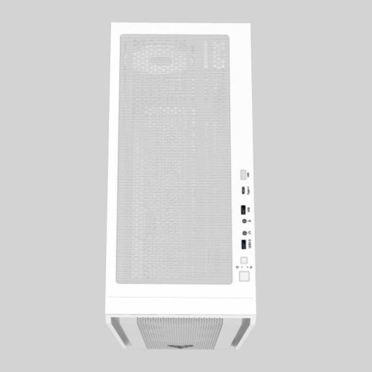 Caja PC Preyon Nest Windy Blanca ARGB 4 Ventiladores ATX Vidrio Templado PWM USB-C