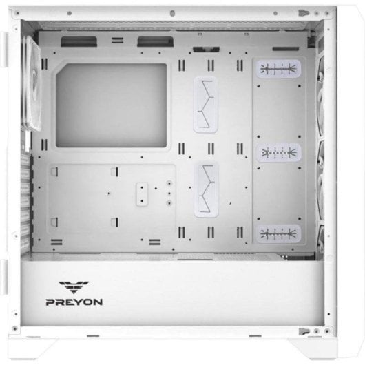 Caja PC Preyon Nest Windy ATX Vidro Temperado Branco ARGB 4 Ventoinhas PWM USB-C