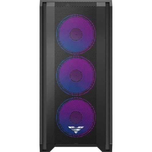 Caja PC PREYON Nest Windy+ 4 Ventiladores 120mm PWM ARGB Vidrio Templado USB-C Negro