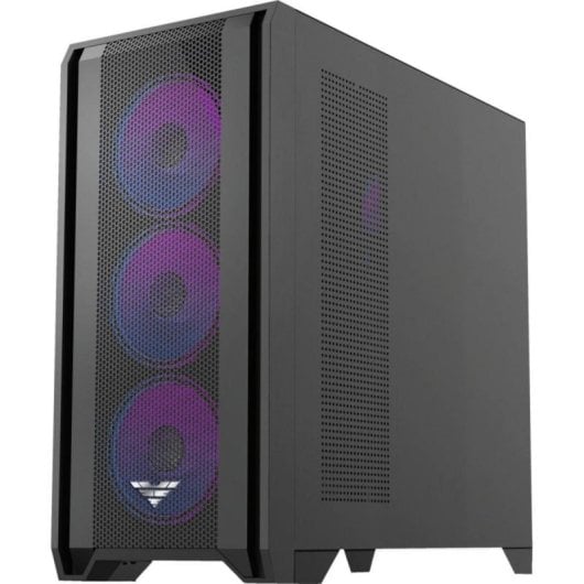 Caja PC PREYON Nest Windy+ 4 Ventiladores 120mm PWM ARGB Vidrio Templado USB-C Negro