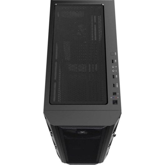 Caja PC Preyon Nest Meshy ATX Mid Tower Vidrio Templado Negro con Ventana