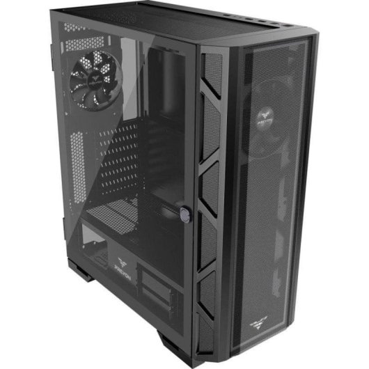 Caja PC Preyon Nest Meshy ATX Mid Tower Vidrio Templado Negro con Ventana