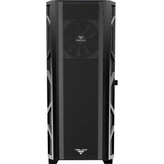 Torre PREYON Nest Meshy Vidrio Templado Panel Mesh 2x Ventilador 120mm Soporte GPU