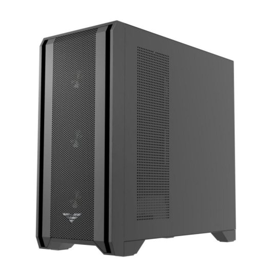 Caja PREYON Nest Windy Negro Mate 4x Ventiladores ARGB Panel Vidrio Templado