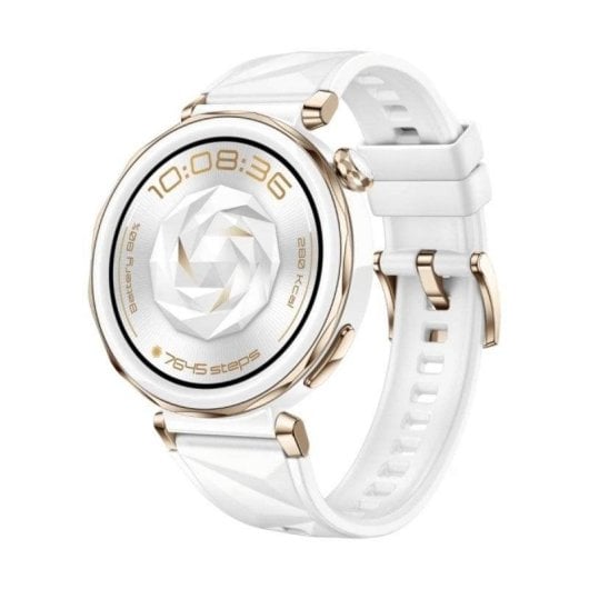 Huawei Watch GT5 Pro GPS 42mm AMOLED Blanc Étanche IP69K Titane Pulsomètre SpO2