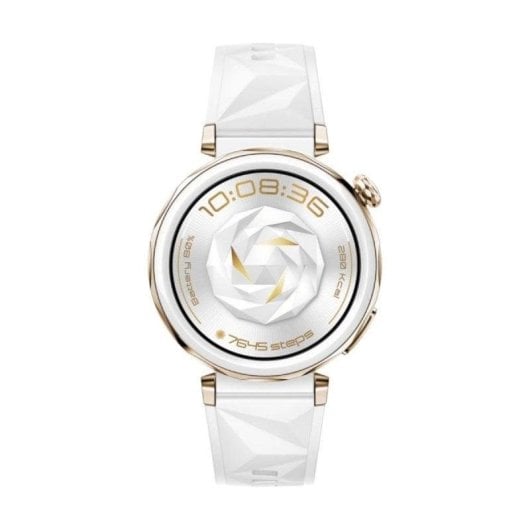 Huawei Watch GT5 Pro GPS 42mm AMOLED Blanc Étanche IP69K Titane Pulsomètre SpO2