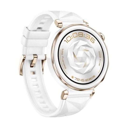 Huawei Watch GT5 Pro GPS 42mm AMOLED Blanc Étanche IP69K Titane Pulsomètre SpO2