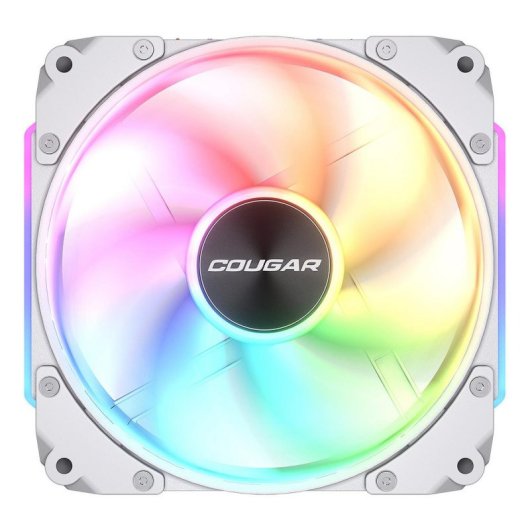Ventilador Cougar Apolar RGB 12cm Blanco ARGB Silencioso Hidrodinámico Modular