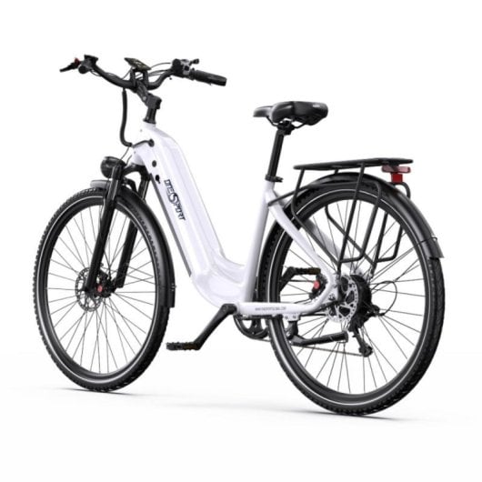 Bici elettrica Onesport OT05 Pro, batteria da 80 km, motore Ananda da 36 V e 22,5 Ah, sensore di coppia, sospensioni Shimano da 7 V, freni idraulici, LCD USB.