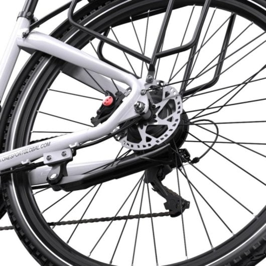 Bici elettrica Onesport OT05 Pro, batteria da 80 km, motore Ananda da 36 V e 22,5 Ah, sensore di coppia, sospensioni Shimano da 7 V, freni idraulici, LCD USB.