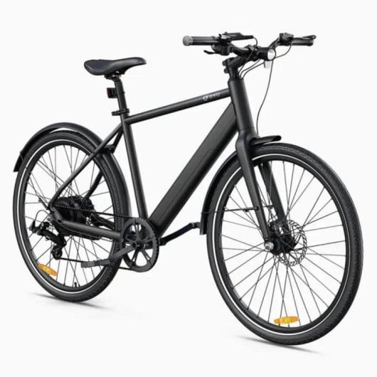Bicicleta eléctrica DYU Stroll 1 250W Batería 36V 9Ah 100km Plegable Hidráulicos Negra