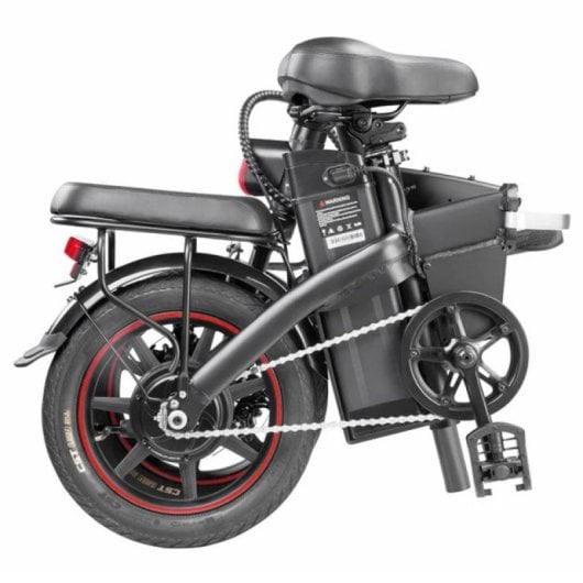 Bicicleta eléctrica DYU A5 350W 48V 7.5Ah, plegable, autonomía 55km, frenos disco, LCD