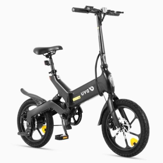 Bicicleta eléctrica DYU A16 Magnesio 250W 36V 55km autonomía plegable IP54 16” negra
