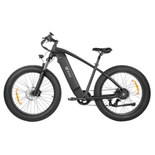 Bicicleta elétrica DYU King 750 48V 20Ah 80km/Hidráulica 26x4" com pneus largos, preta
