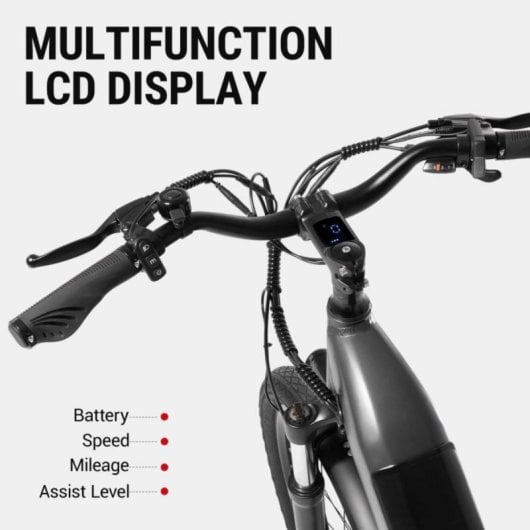 Bicicleta eléctrica DYU C1 350W batería extraíble 26" suspensión Shimano 7V IP54