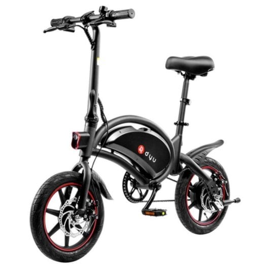 Bicicleta eléctrica DYU D3F Motor 250W 36V Batería 10Ah Plegable 14" Negro