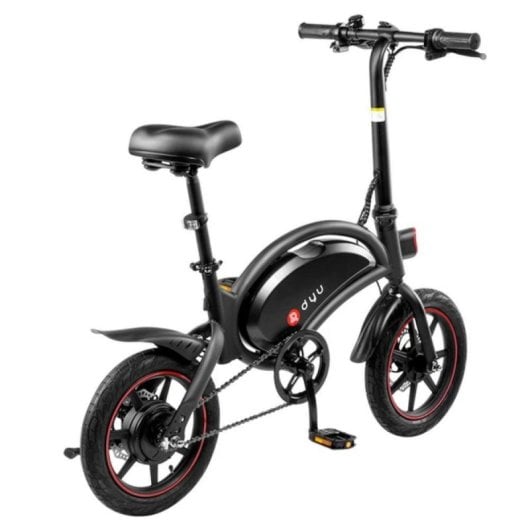 Bicicleta eléctrica DYU D3F Motor 250W 36V Batería 10Ah Plegable 14" Negro