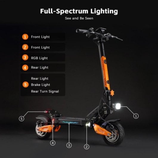 HALO KNIGHT T102 Elektroroller 1200W 52V/21Ah 45km Reichweite Doppelfederung Faltbar