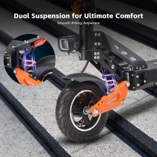 HALO KNIGHT T102 Elektroroller 1200W 52V/21Ah 45km Reichweite Doppelfederung Faltbar