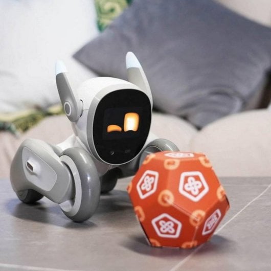 Perro robot inteligente Loona EPP3.0 IA Reconocimiento Facial Multilenguaje 2GB 8GB LCD Blanco