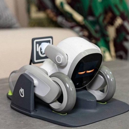 Perro robot inteligente Loona EPP3.0 IA Reconocimiento Facial Multilenguaje 2GB 8GB LCD Blanco
