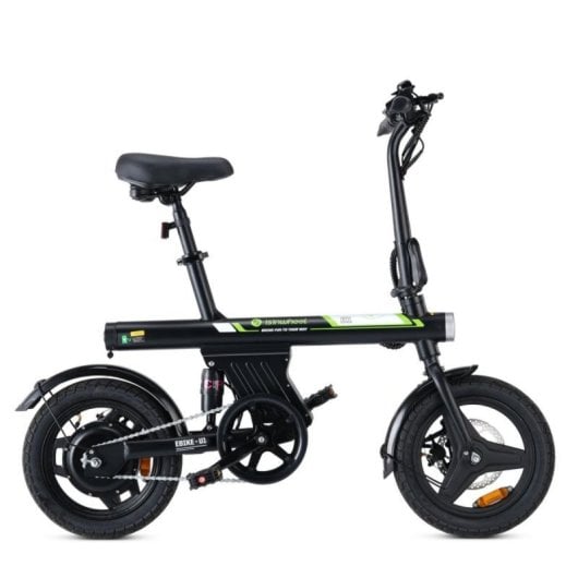 isinwheel U1 Elektrofahrrad, 500-W-Motor, 7,8-Ah-Akku, 14 Zoll, faltbar, bis zu 45 km Reichweite