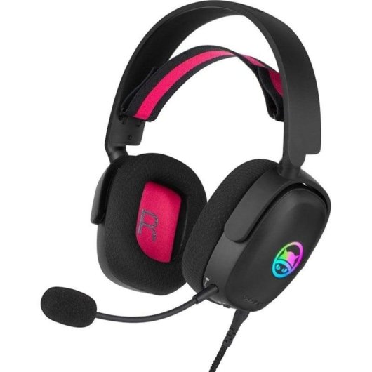 Auriculares Gamiac HS71 con cable USB-C gaming, sonido envolvente 7.1 y cancelación de ruido, negro