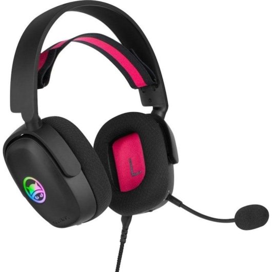 Auriculares Gamiac HS71 con cable USB-C gaming, sonido envolvente 7.1 y cancelación de ruido, negro