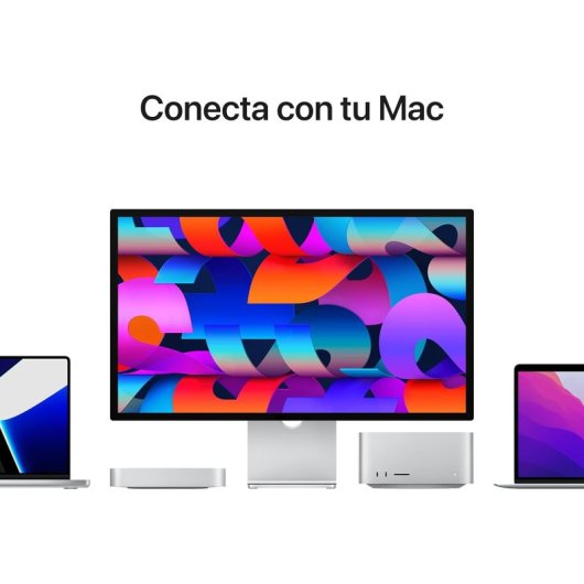 Écran Apple Studio 27" 5K 5120x2880 60Hz IPS 1B Couleurs 6 Haut-parleurs Argent VESA Thunderbolt