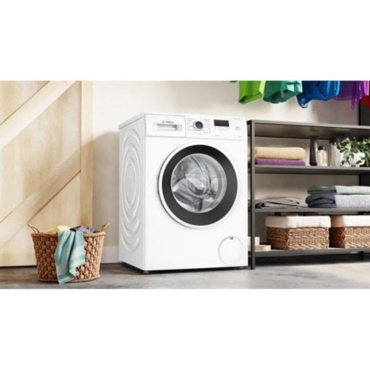 Máquina de Lavar Roupa Bosch Série 2 WGE03200ES 8kg 1200rpm A Branca com Motor EcoSilence
