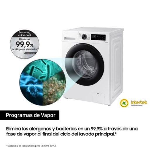 Lavadora Samsung WW11DG5B25AEEC AI EcoBubble 11kg 1400RPM Clase A Negra SmartThings
