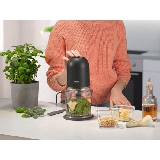 Picadora eléctrica Braun CH3011BK 500W 0,5L 4 cuchillas acero inoxidable