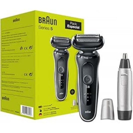 Afeitadora eléctrica Braun Serie 5 51W100 + EN10 Precisión sin irritaciones
