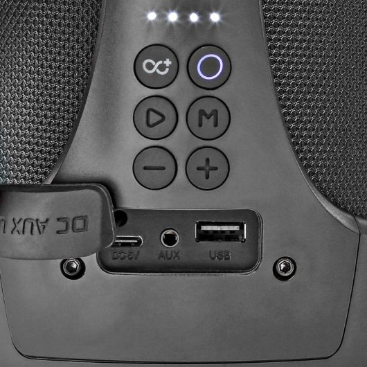 Altavoces Nedis Portátiles Bluetooth 120W TWS IPX5 y Luces LED RGB