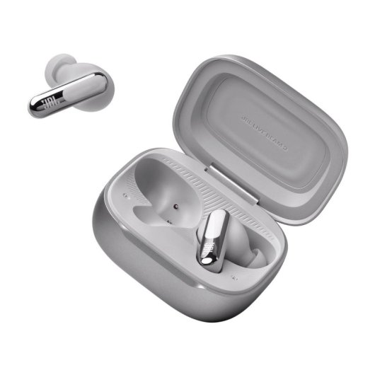 Auriculares JBL Live Beam 3 inalámbricos Bluetooth con Cancelación de Ruido y Micrófono Plata
