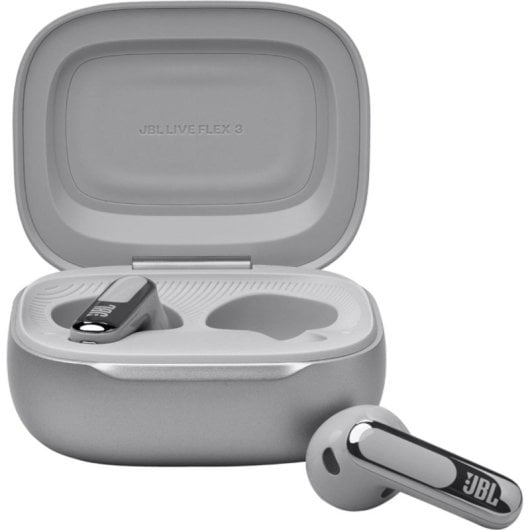 JBL Live Flex 3 Auriculares Sem Fios Bluetooth com Cancelamento de Ruido e Microfone Prateados