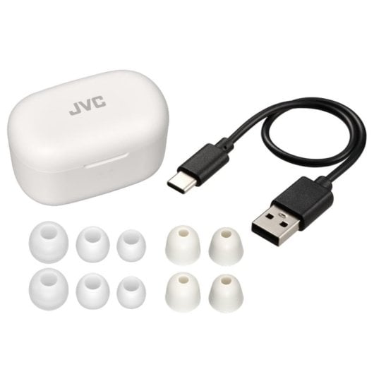 JVC HA-A25T Auriculares Sem Fios True Wireless Bluetooth com Microfone Brancos