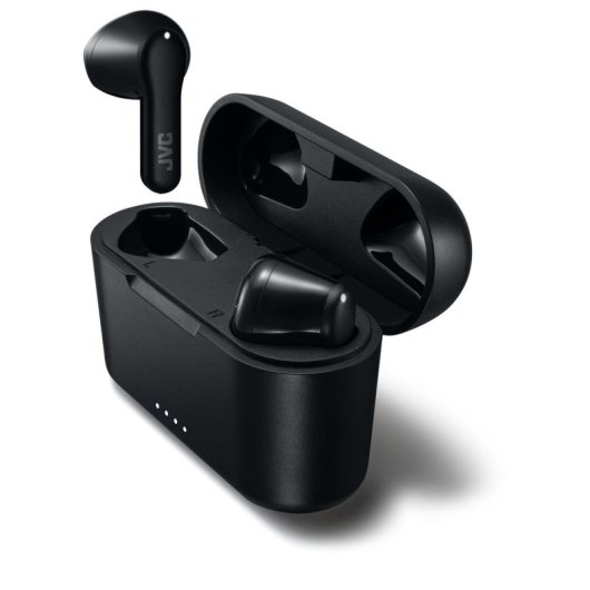 Auriculares JVC inalámbricos Bluetooth TWS con micrófono, resistencia IPX4 y carga rápida, negros