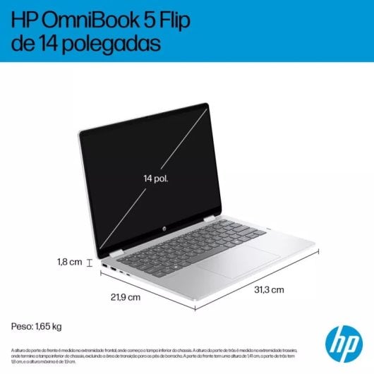 HP OmniBook 5 Flip 14-fp0000np Intel Core i7-150U/16 Go/SSD 1 To/écran tactile 14" (PT)