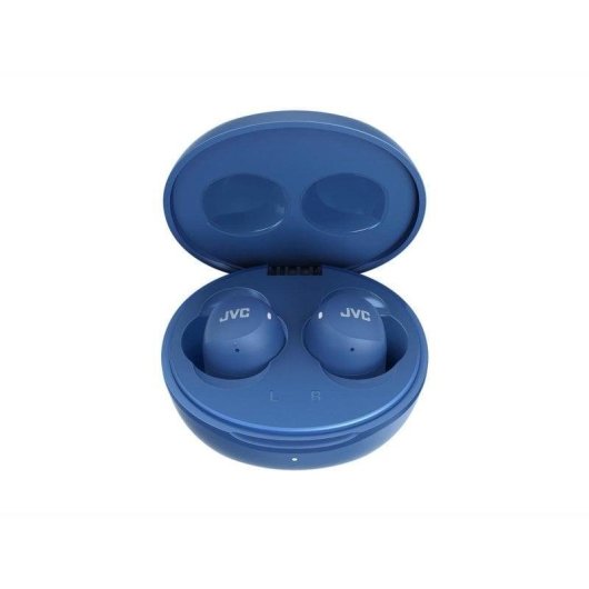 Kopfhörer JVC HA-A6T kabellos Bluetooth TWS Mikrofon 23h Akku Blau
