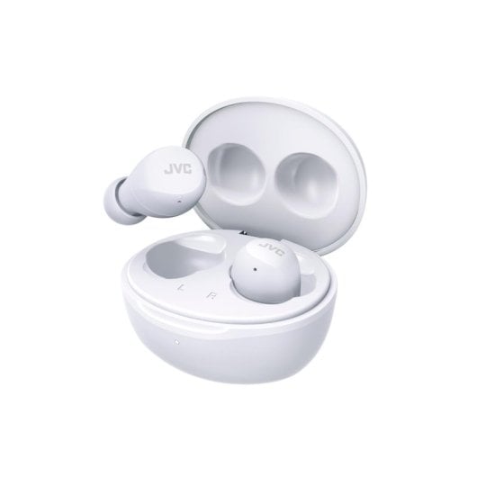 Auriculares JVC inalámbricos Bluetooth TWS control táctil batería 23h IPX4 blancos